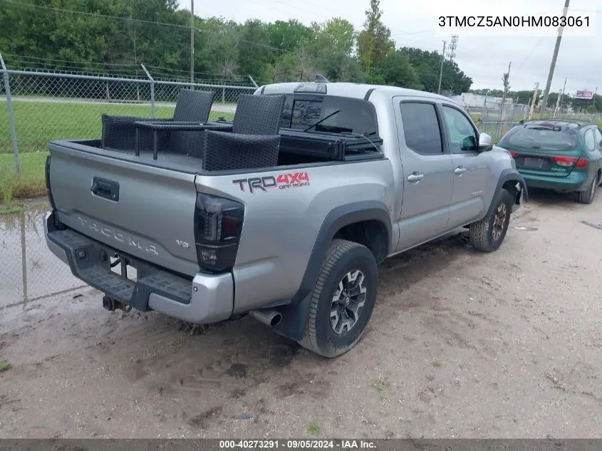 3TMCZ5AN0HM083061 2017 Toyota Tacoma Dbl Cab/Sr/Trdspt/Or/Pro