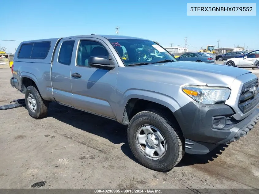 2017 Toyota Tacoma Sr VIN: 5TFRX5GN8HX079552 Lot: 40290985