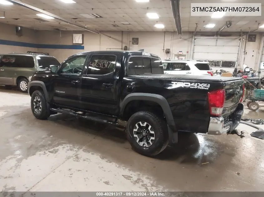 3TMCZ5AN7HM072364 2017 Toyota Tacoma Trd Off Road