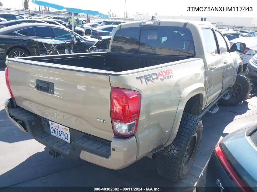 3TMCZ5ANXHM117443 2017 Toyota Tacoma Sr5/Trd Sport/Trd Off Road/Trd Pro/Sr