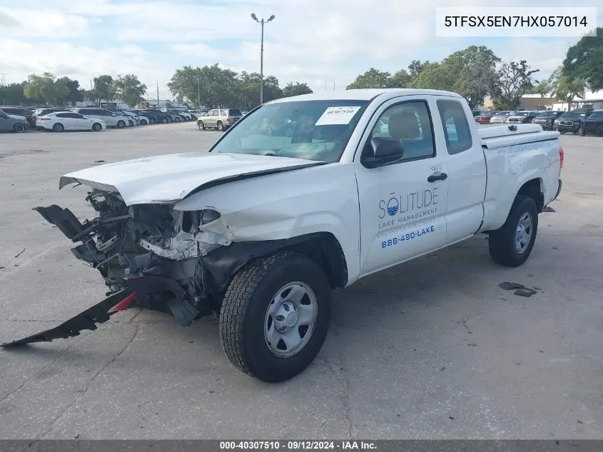 2017 Toyota Tacoma Sr VIN: 5TFSX5EN7HX057014 Lot: 40307510