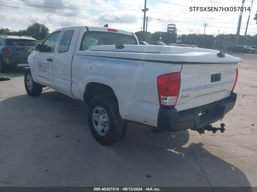 2017 Toyota Tacoma Sr VIN: 5TFSX5EN7HX057014 Lot: 40307510