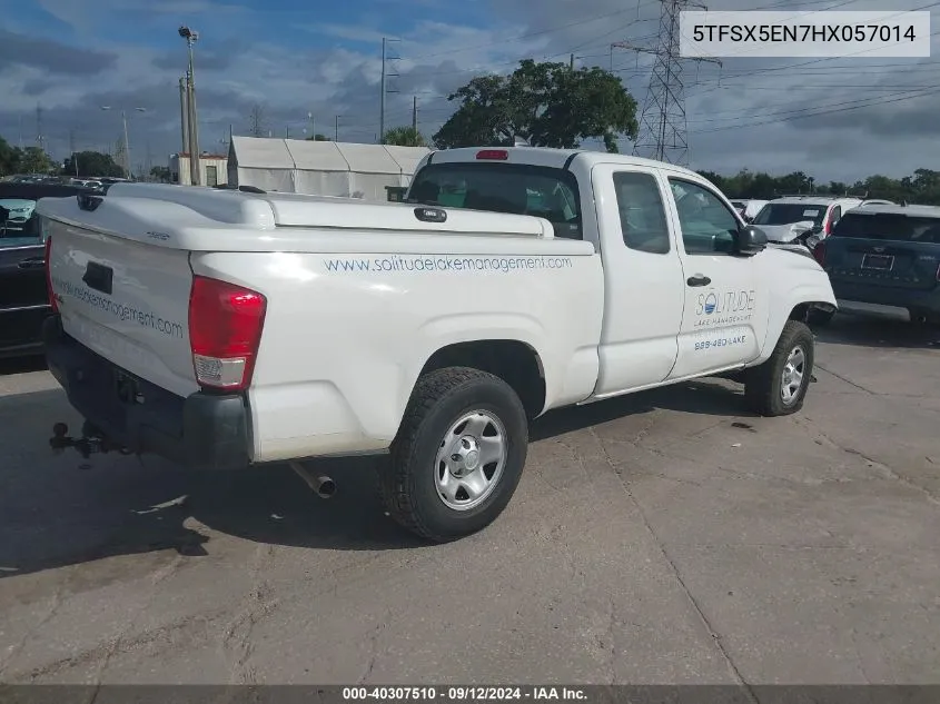 2017 Toyota Tacoma Sr VIN: 5TFSX5EN7HX057014 Lot: 40307510