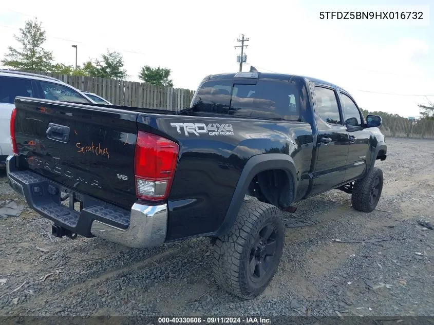 5TFDZ5BN9HX016732 2017 Toyota Tacoma Trd Off Road