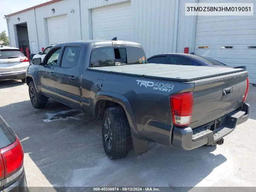 2017 Toyota Tacoma Trd Sport VIN: 3TMDZ5BN3HM019051 Lot: 40336974