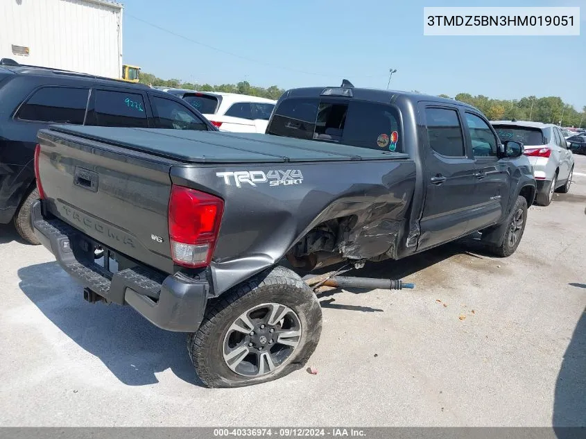 2017 Toyota Tacoma Trd Sport VIN: 3TMDZ5BN3HM019051 Lot: 40336974