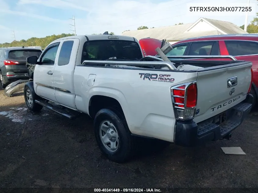 2017 Toyota Tacoma Sr VIN: 5TFRX5GN3HX077255 Lot: 40341449