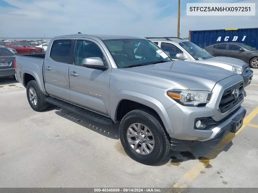 5TFCZ5AN6HX097251 2017 Toyota Tacoma Sr5 V6