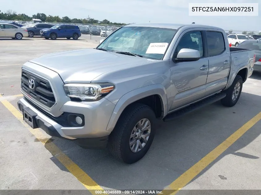 2017 Toyota Tacoma Sr5 V6 VIN: 5TFCZ5AN6HX097251 Lot: 40345889