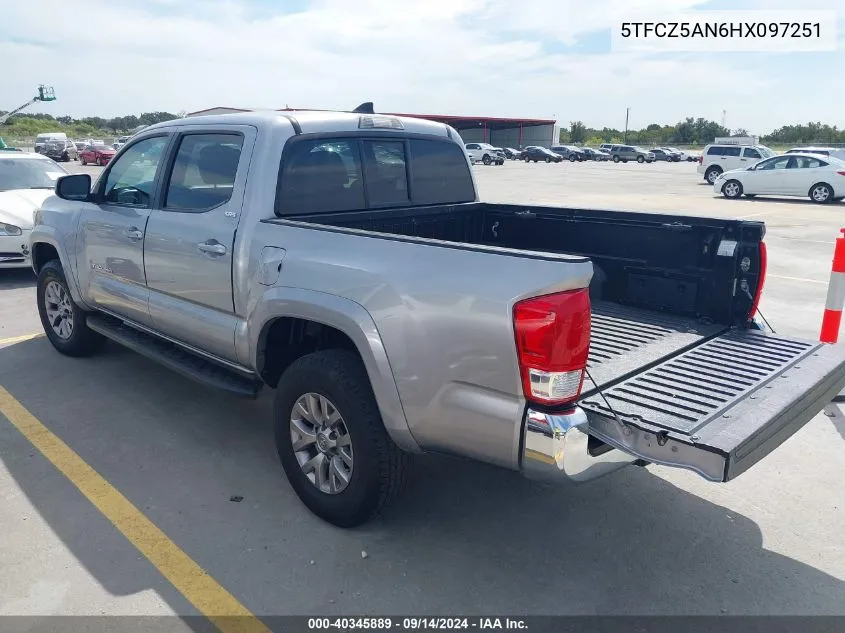 5TFCZ5AN6HX097251 2017 Toyota Tacoma Sr5 V6