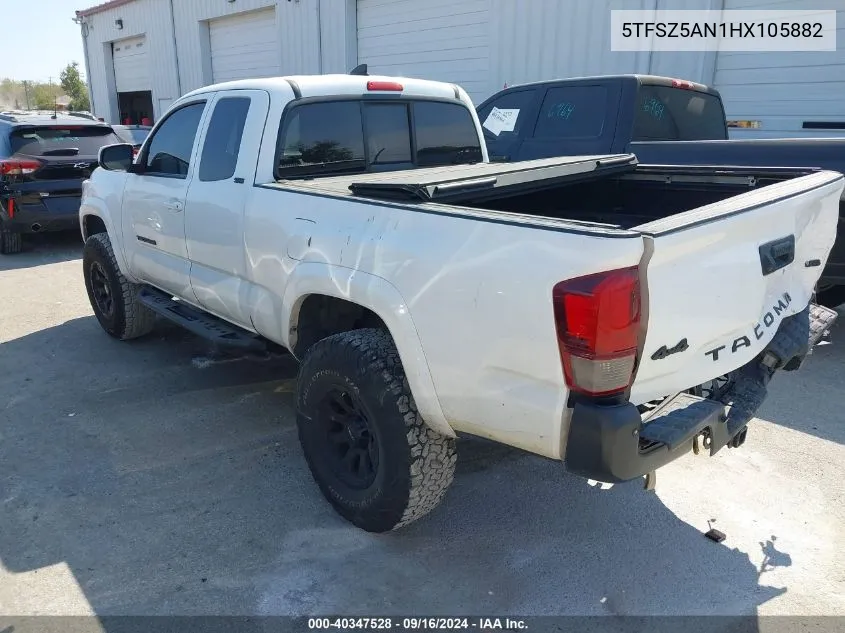 5TFSZ5AN1HX105882 2017 Toyota Tacoma Sr5 V6