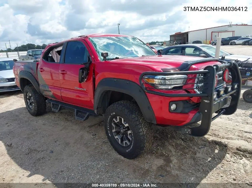 2017 Toyota Tacoma Dbl Cab/Sr5/Trd Sport/Or VIN: 3TMAZ5CN4HM036412 Lot: 40359789