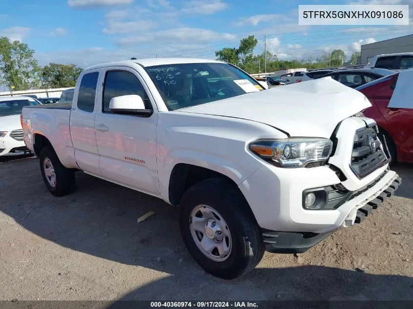 2017 Toyota Tacoma Sr5 VIN: 5TFRX5GNXHX091086 Lot: 40360974