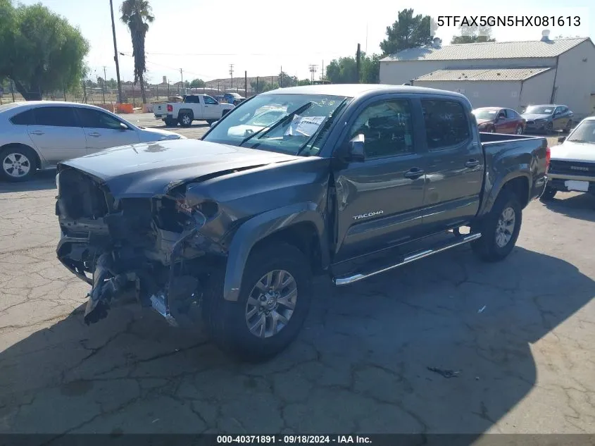 2017 Toyota Tacoma Sr5 VIN: 5TFAX5GN5HX081613 Lot: 40371891