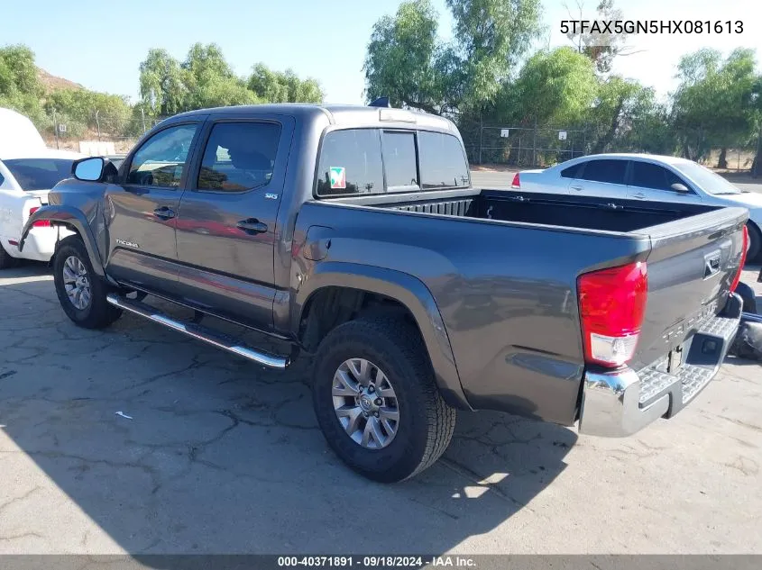 2017 Toyota Tacoma Sr5 VIN: 5TFAX5GN5HX081613 Lot: 40371891