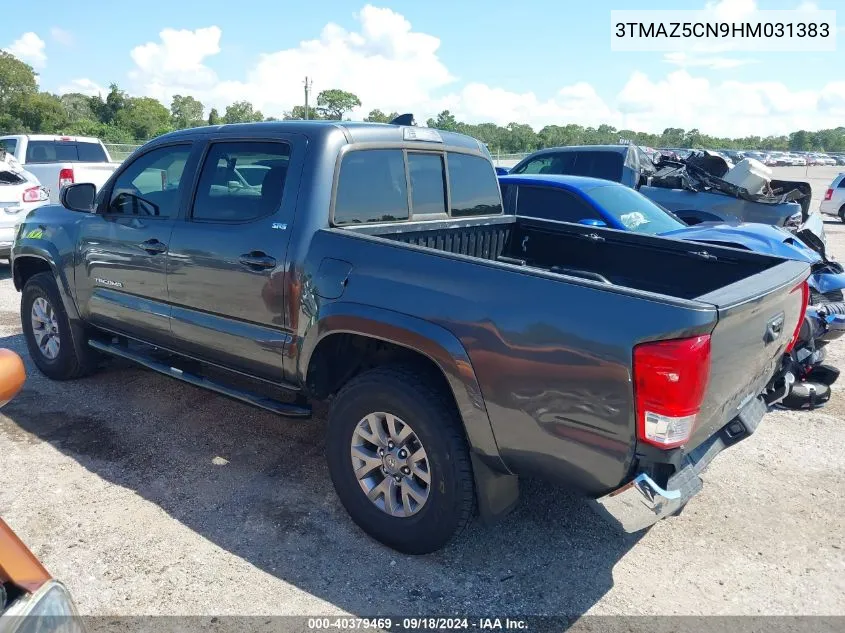 2017 Toyota Tacoma Dbl Cab/Sr5/Trd Sport/Or VIN: 3TMAZ5CN9HM031383 Lot: 40379469