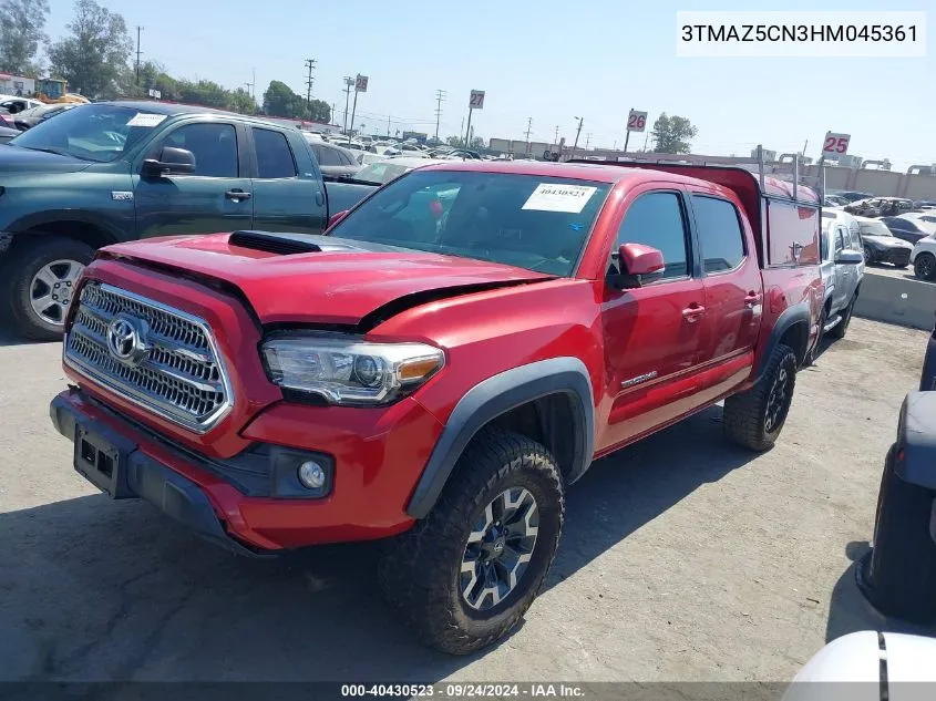 2017 Toyota Tacoma Trd Off Road VIN: 3TMAZ5CN3HM045361 Lot: 40430523