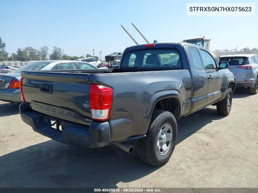 2017 Toyota Tacoma Sr VIN: 5TFRX5GN7HX075623 Lot: 40439618