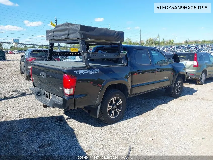 2017 Toyota Tacoma Trd Sport VIN: 5TFCZ5AN9HX069198 Lot: 40444447