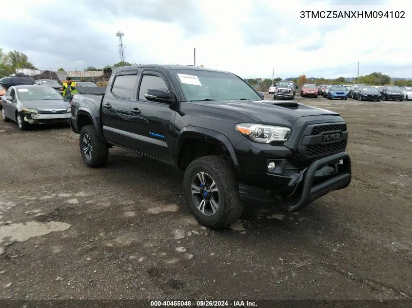 2017 Toyota Tacoma Trd Sport VIN: 3TMCZ5ANXHM094102 Lot: 40455048