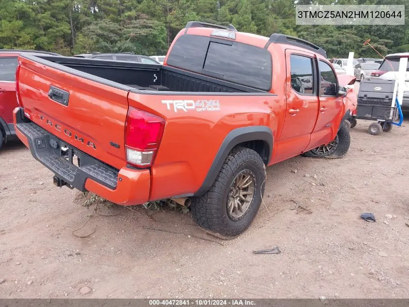 2017 Toyota Tacoma Trd Off Road VIN: 3TMCZ5AN2HM120644 Lot: 40472841