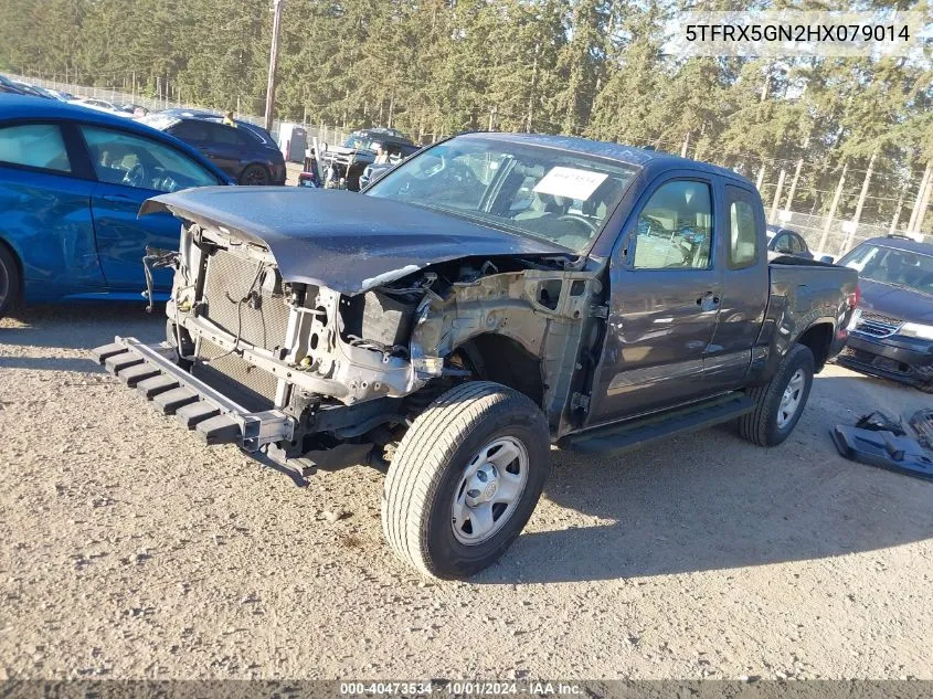 2017 Toyota Tacoma Sr VIN: 5TFRX5GN2HX079014 Lot: 40473534