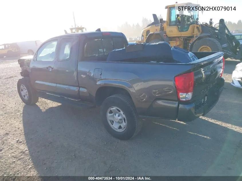 2017 Toyota Tacoma Sr VIN: 5TFRX5GN2HX079014 Lot: 40473534