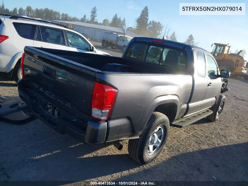 2017 Toyota Tacoma Sr VIN: 5TFRX5GN2HX079014 Lot: 40473534