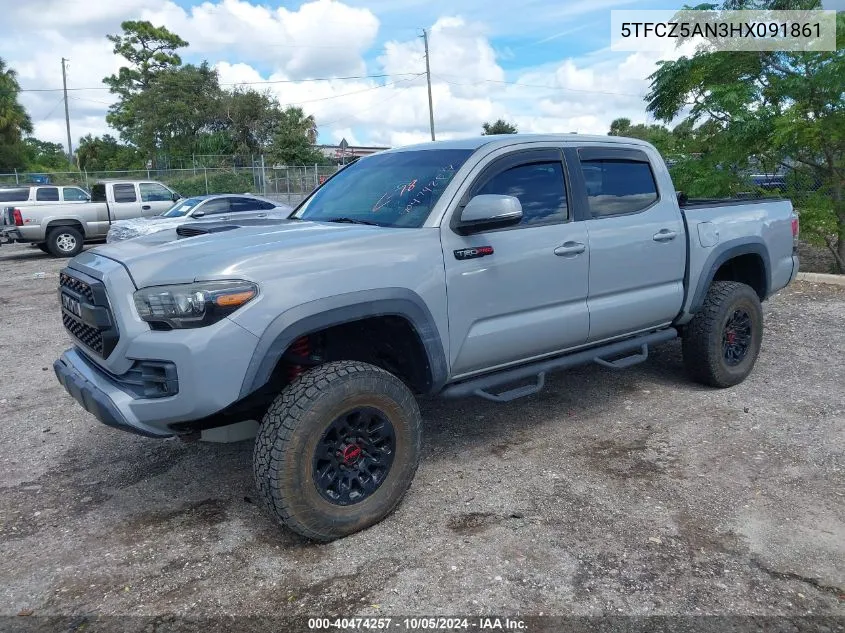 2017 Toyota Tacoma Trd Pro VIN: 5TFCZ5AN3HX091861 Lot: 40474257