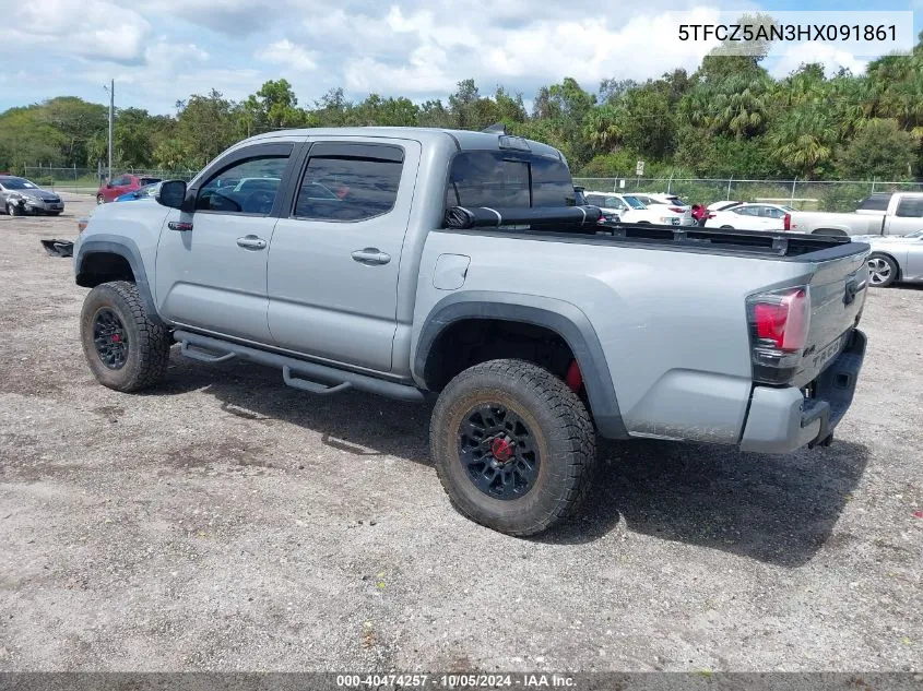 2017 Toyota Tacoma Trd Pro VIN: 5TFCZ5AN3HX091861 Lot: 40474257