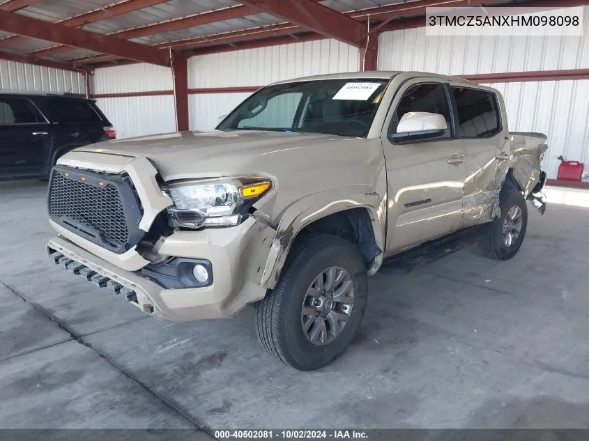 2017 Toyota Tacoma Sr5 V6 VIN: 3TMCZ5ANXHM098098 Lot: 40502081