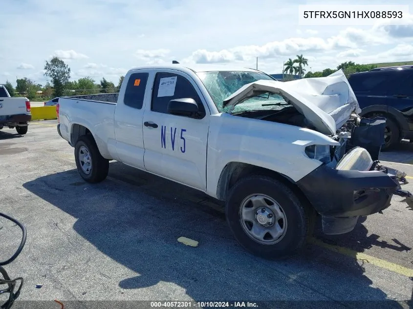 2017 Toyota Tacoma Sr VIN: 5TFRX5GN1HX088593 Lot: 40572301