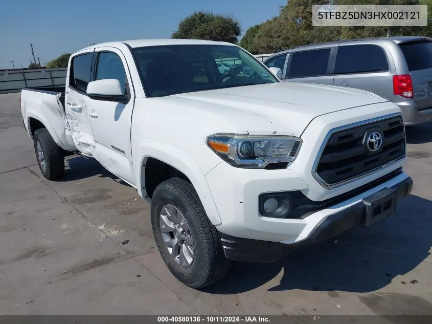 2017 Toyota Tacoma Sr5 VIN: 5TFBZ5DN3HX002121 Lot: 40580136