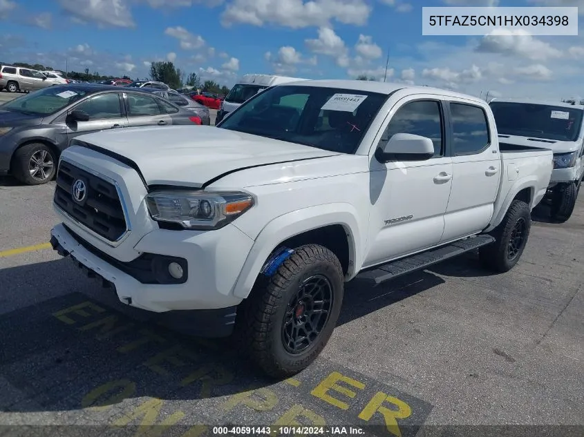 2017 Toyota Tacoma Sr5 V6 VIN: 5TFAZ5CN1HX034398 Lot: 40591443