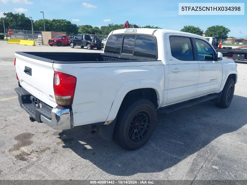 2017 Toyota Tacoma Sr5 V6 VIN: 5TFAZ5CN1HX034398 Lot: 40591443