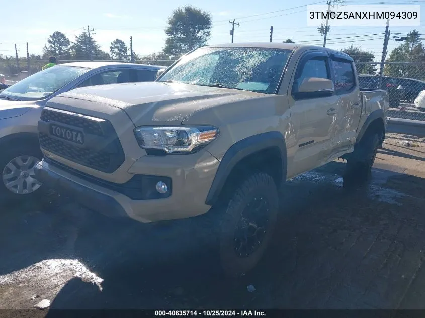 2017 Toyota Tacoma Trd Off Road VIN: 3TMCZ5ANXHM094309 Lot: 40635714