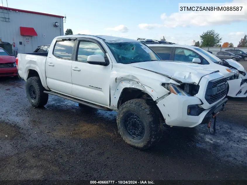 2017 Toyota Tacoma Dbl Cab/Sr/Trdspt/Or/Pro VIN: 3TMCZ5AN8HM088587 Lot: 40668777