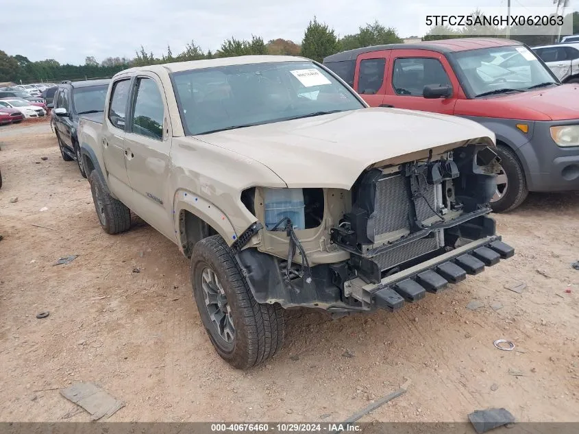 2017 Toyota Tacoma Trd Off Road VIN: 5TFCZ5AN6HX062063 Lot: 40676460