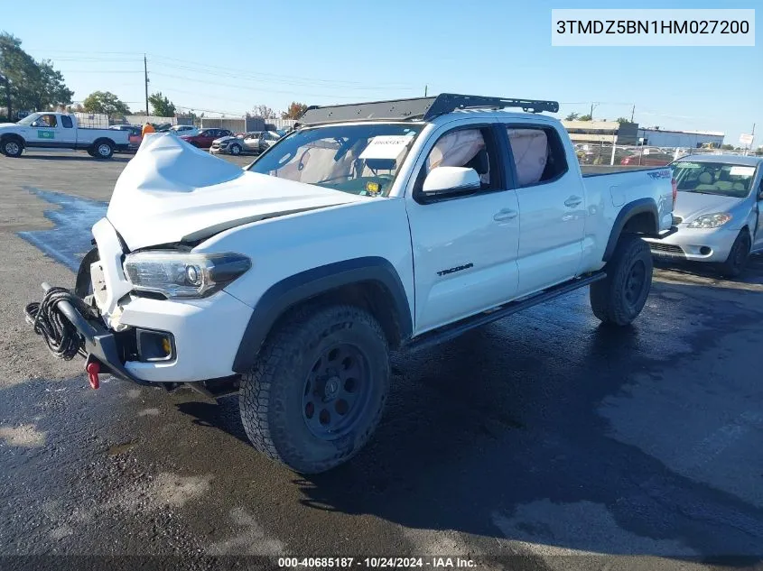 2017 Toyota Tacoma Trd Off Road VIN: 3TMDZ5BN1HM027200 Lot: 40685187