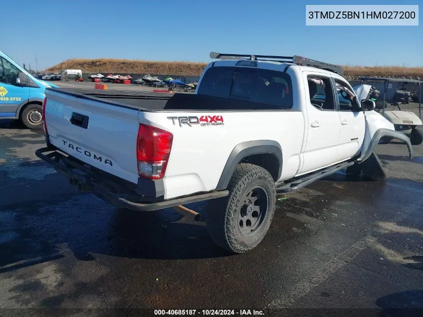 2017 Toyota Tacoma Trd Off Road VIN: 3TMDZ5BN1HM027200 Lot: 40685187