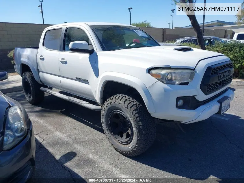 2017 Toyota Tacoma Trd Sport VIN: 3TMCZ5AN7HM071117 Lot: 40700731