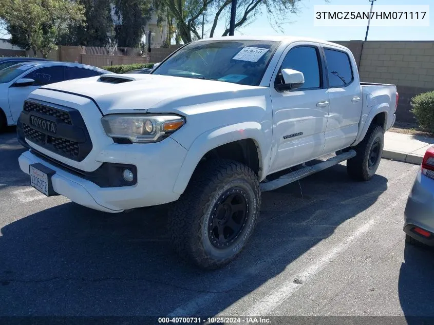 2017 Toyota Tacoma Trd Sport VIN: 3TMCZ5AN7HM071117 Lot: 40700731