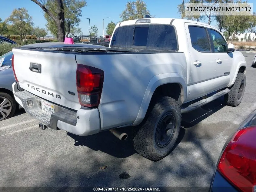 2017 Toyota Tacoma Trd Sport VIN: 3TMCZ5AN7HM071117 Lot: 40700731