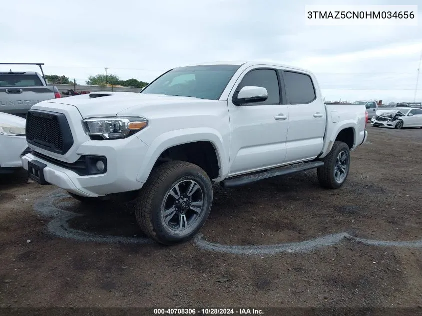 2017 Toyota Tacoma Sr5 V6 VIN: 3TMAZ5CN0HM034656 Lot: 40708306