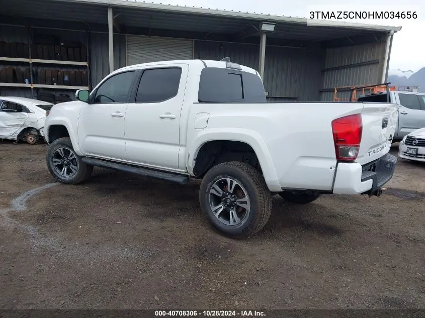 2017 Toyota Tacoma Sr5 V6 VIN: 3TMAZ5CN0HM034656 Lot: 40708306