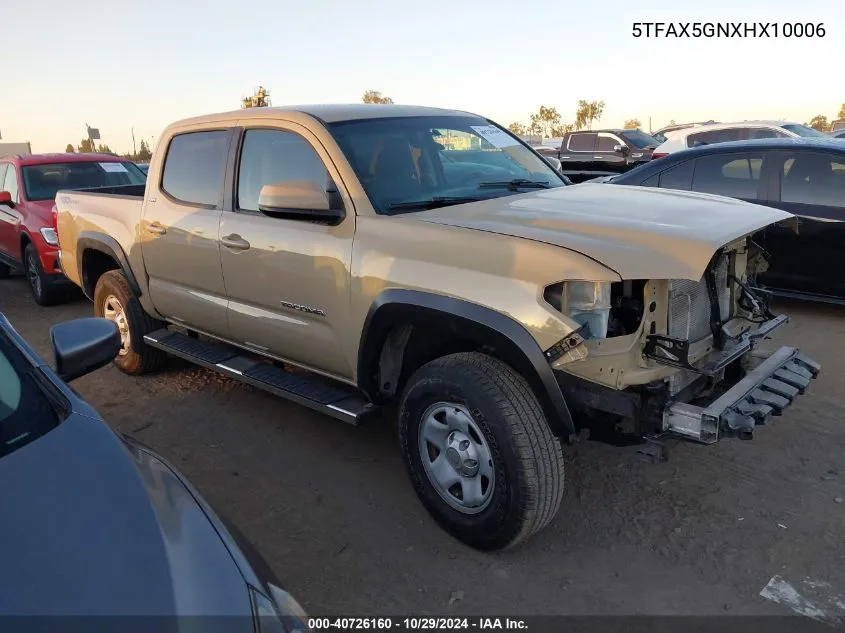 2017 Toyota Tacoma Sr5 VIN: 5TFAX5GNXHX10006 Lot: 40726160