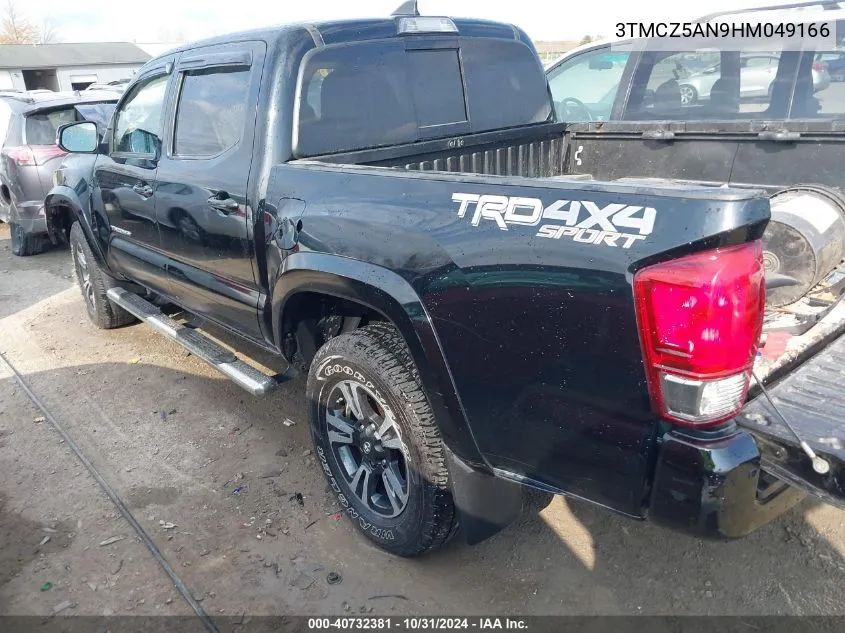 2017 Toyota Tacoma Trd Sport VIN: 3TMCZ5AN9HM049166 Lot: 40732381