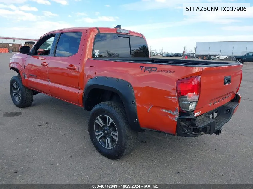 2017 Toyota Tacoma Trd Sport VIN: 5TFAZ5CN9HX037906 Lot: 40742949