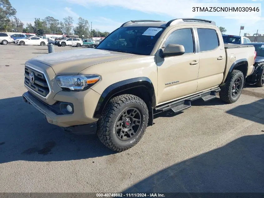 2017 Toyota Tacoma Sr5 V6 VIN: 3TMAZ5CN0HM030946 Lot: 40749882