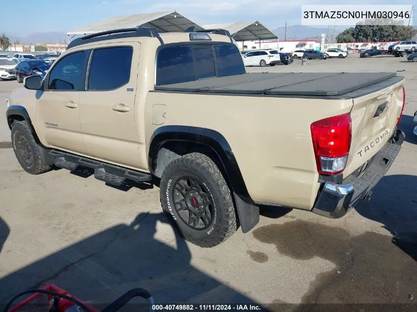 2017 Toyota Tacoma Sr5 V6 VIN: 3TMAZ5CN0HM030946 Lot: 40749882